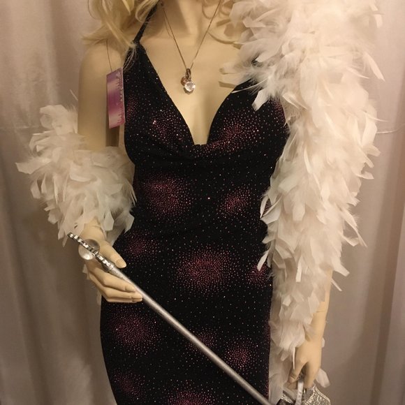 RARE gorgeous pixie dress covered in sapphire pink glitter! - Picture 4 of 16